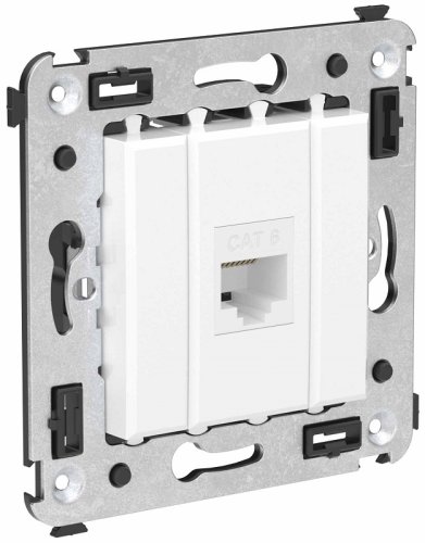 Розетка компьютерная без рамки DKC Avanti 1-м. RJ45 6е белое облако фото Розетка компьютерная без рамки DKC Avanti 1-м. RJ45 6е белое облако картинка